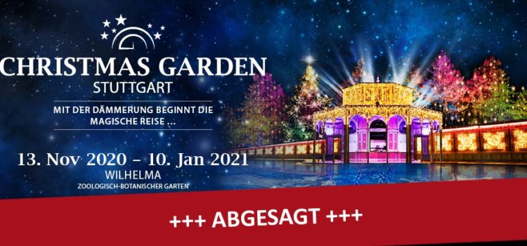 Der Christmas Garden 2020 in Stuttgart muss abgesagt werden
