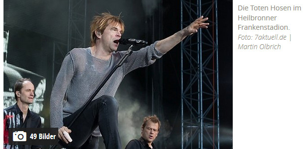 14.06.2013 – Toten Hosen – Heilbronn -Frankenstadion – Veröffentlicht auf Stuttgarter Zeitung Online