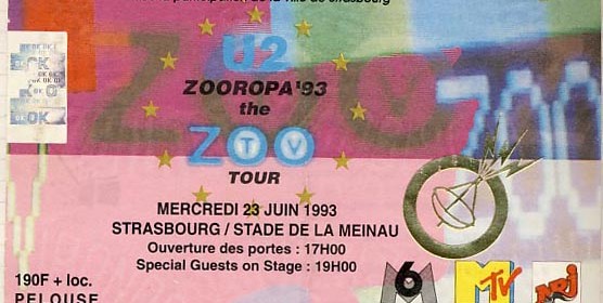 U2 – 23.06.1993 – Strasbourg – Stade de La Meinau