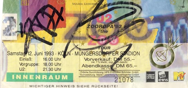 U2 – 12.06.1993 – Köln – Müngersdorfer Stadion