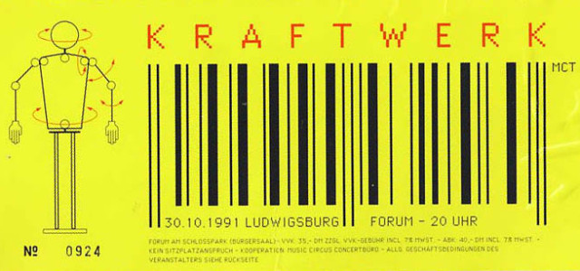 Kraftwerk – 30.10.1991 – Ludwigsburg – Forum