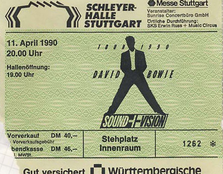 David Bowie – 11.04.1990 – Stuttgart – Schleyerhalle